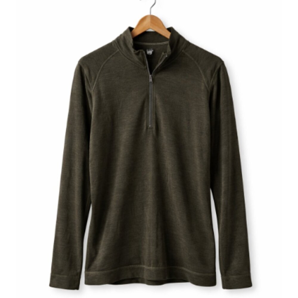 SMARTWOOL 100% Merino Wool Sport 1/4 Zip Pullover Long Sleeve Shirt Size Medium